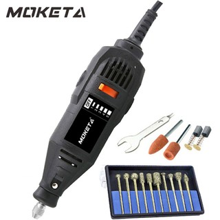 MOKETA Gerenda listrik Bor Mini 500W 40000 RPM Mini Drill Electric Engraver Grinder Ukir Kayu Amplas grinder mini listrik Grinding Machine