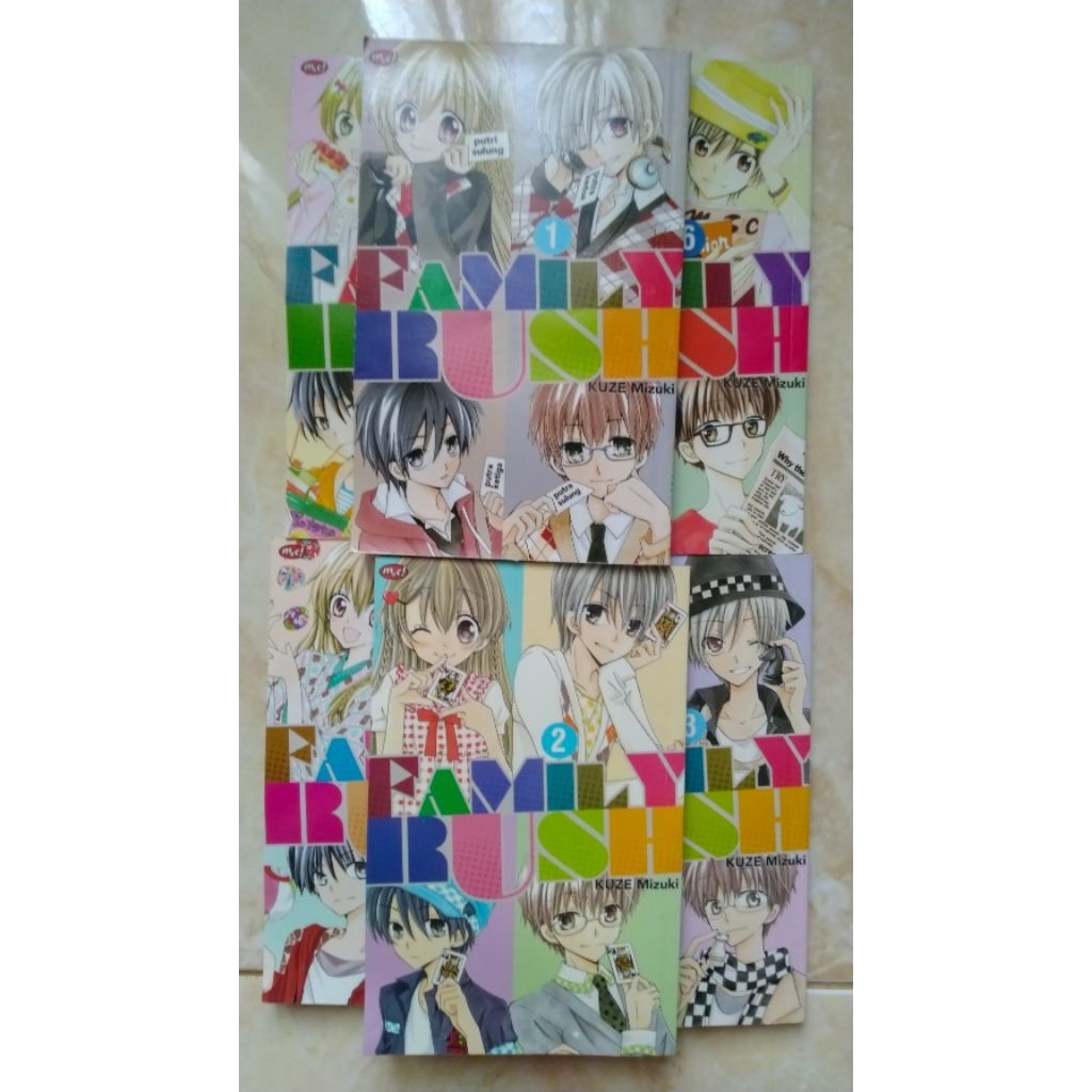 การ์ตูนวัยรุ่น "Family Rush!" 1-4 เล่ม 6-7
