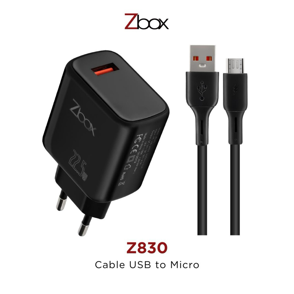 Zbox Charger Z830 Multi Protocol System ชาร์จ 22.5W พร้อมสายซิลิโคน