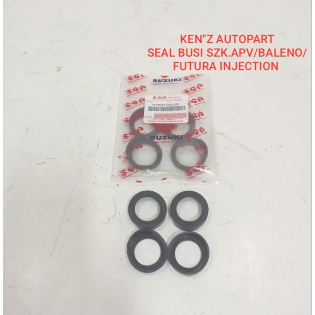 SPARK PLUG SEAL SPARK PLUG GASKET RUBBER SPARK PLUG TYPE OEM SUZUKI.APV/BALENO/FUTURA INJECTION
