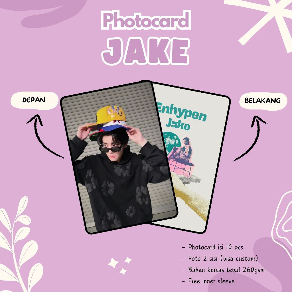(10 ชิ้น) JAKE ENHYPEN PHOTOCARDS