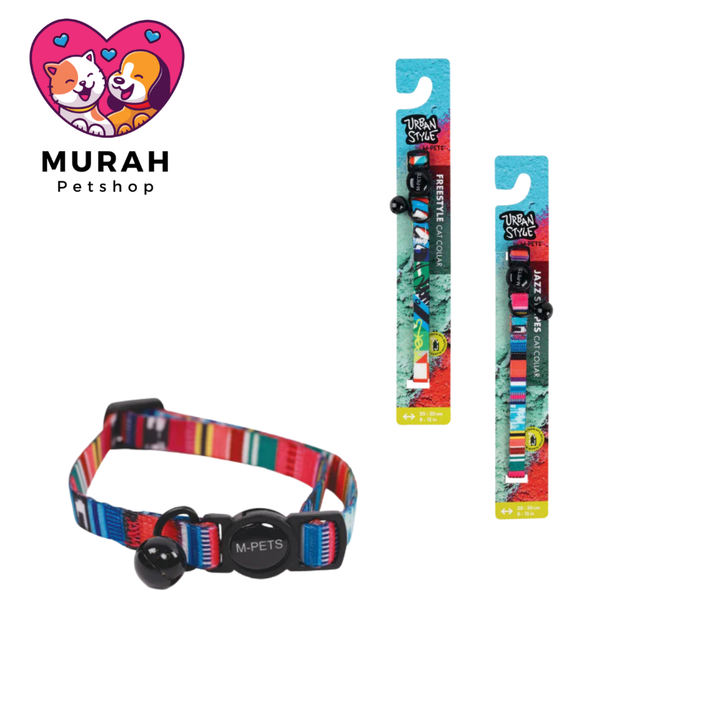 M-PETS URBANSTYLE - FREESTYLE Cat ECO Collar สร้อยคอแมว