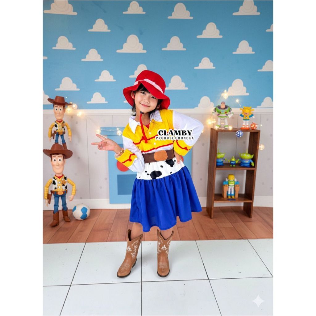 Cowgirl Jessie Toy Story เครื่องแต่งกายสําหรับเด็กผู้หญิง | ชุด Jessie Woody Toy Story
