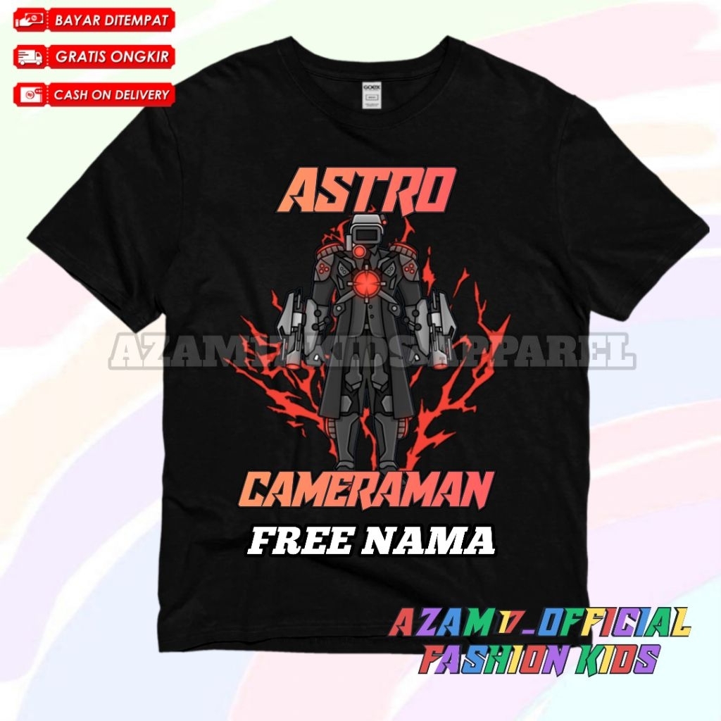 TITAN ASTRO CAMERAMAN CHILDRENS เสื้อยืด UPGRADE ฟรีชื่อ / TITAN CAMERAMAN CHILDRENS TSHIRT UPGRADE 