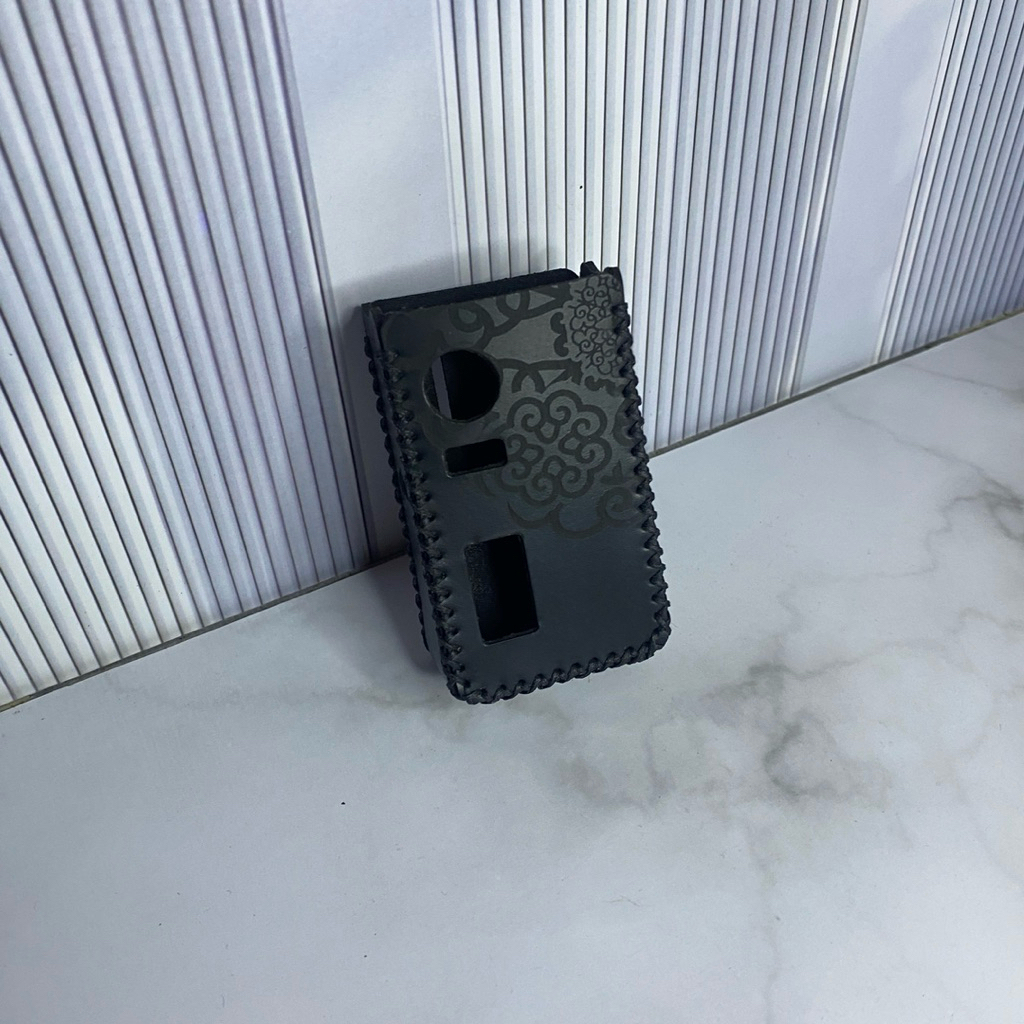 DT V3 Engrave Flower Black Synthetic Soft Case