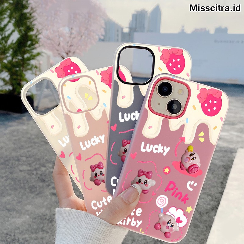 CASE CASING JELLY สี 2 IN 1 PINK CUTTIE สําหรับ VIVO Y01 Y02 Y03 Y04S Y12 Y12S Y15 Y17 Y17S Y19S Y20