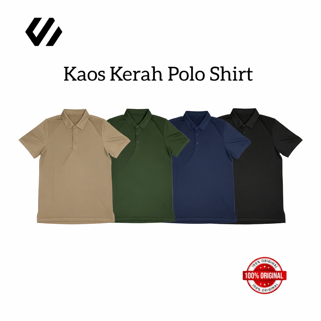 เสื้อโปโลเบสิคชายคอปกธรรมดา Pique CVC 24s Premium