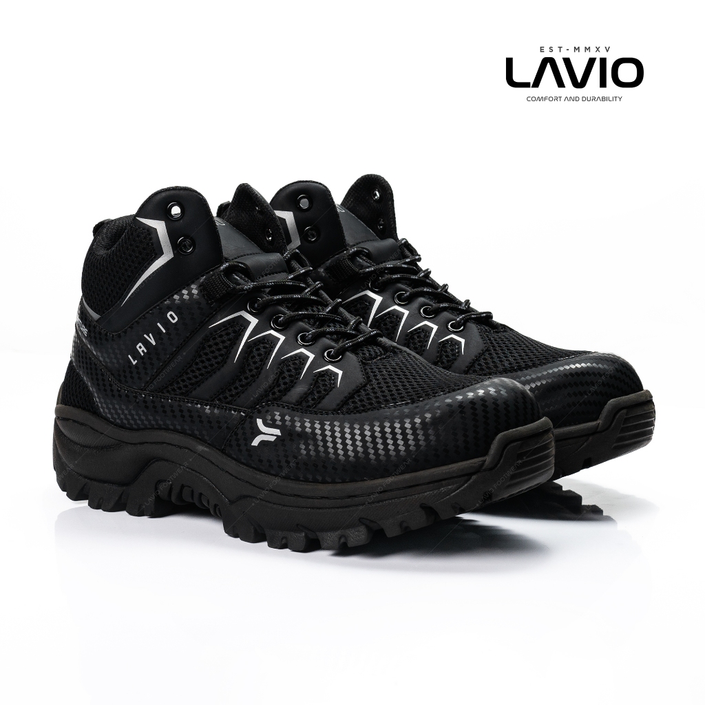 Lavio รองเท้าเซฟตี้ผู้ชาย Asahi Steel Toe Sepi Safty โครงการภาคสนามกลางแจ้ง