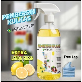 Pembersih Kulkas 250ml Antibakteri Extra Lemon Fresh Penghilang Bau Dan jamur Cocok untuk plastik kaca Peralatan dapur