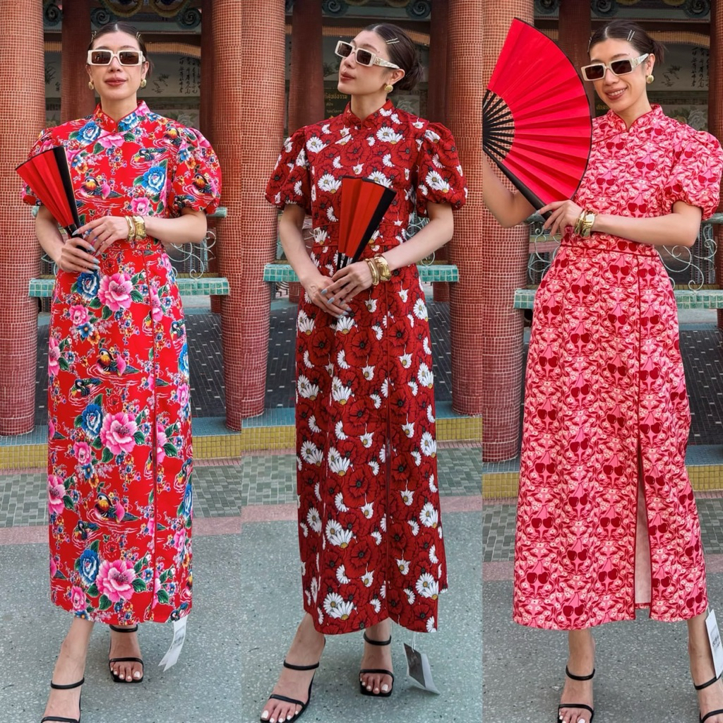 96 X2 STUDIO CNY DRESS PUFF QIPAO ตรุษจีนจีน