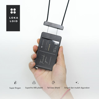 Lanyard Name Tag ID Card Tarik Tali  Yoyo Retractable Minimalis - Lokaloid Flex Lanyard