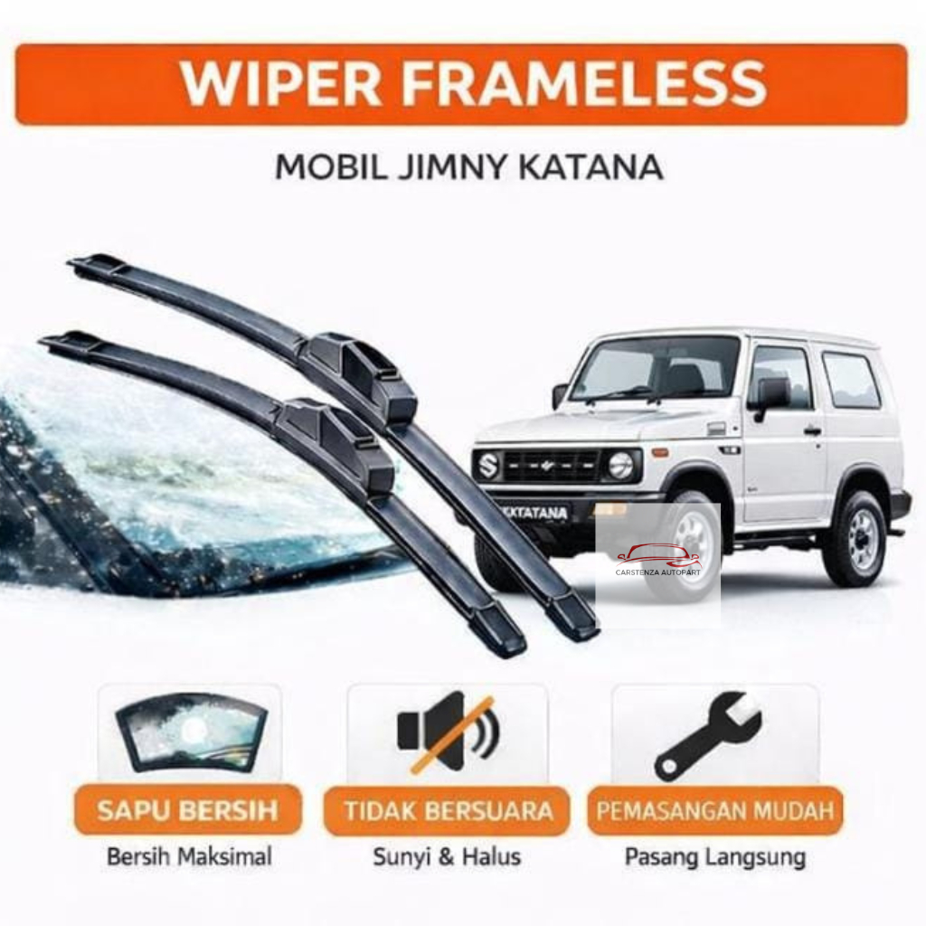 Jimny Katana ที่ปัดน้ําฝนไร้กรอบ Jimny Katana ที่ปัดน้ําฝนด้านหน้า 1 ชุด