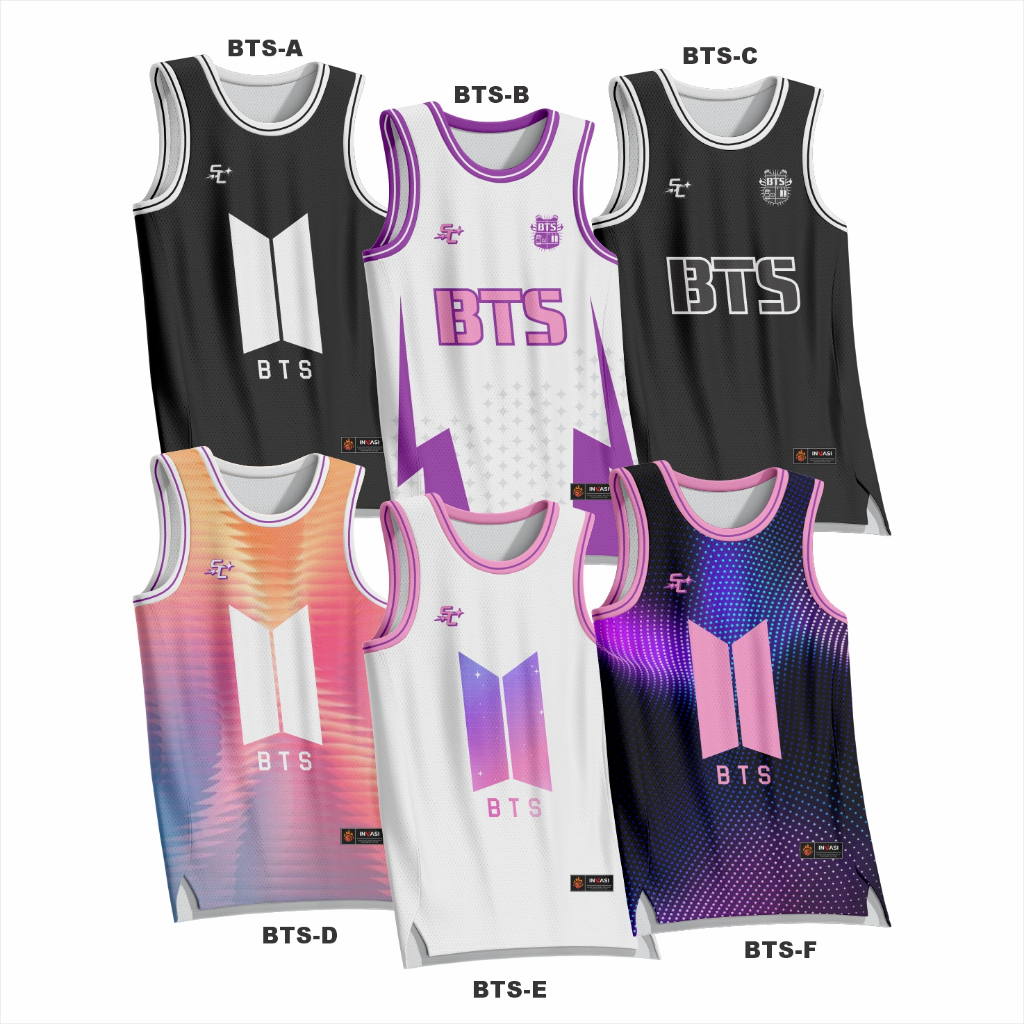 STNKC Merch - เสื้อบาสเก็ตบอล BTS / เสื้อกองทัพ BTS / เสื้อ BTS / ชื่อและหมายเลขฟรี / dry fit milano