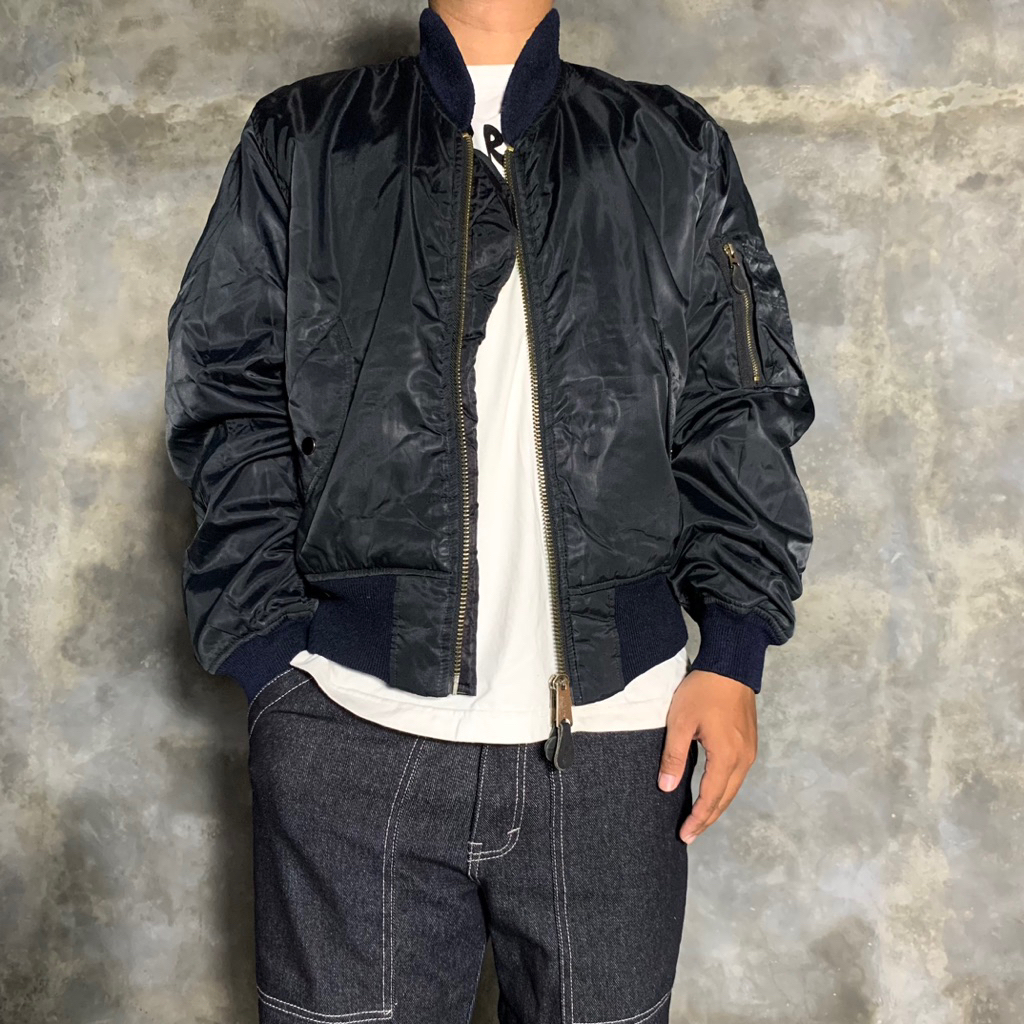 Flyers Intermediate MA-1 Bomber Jacket Panthom Military ไซส์ L