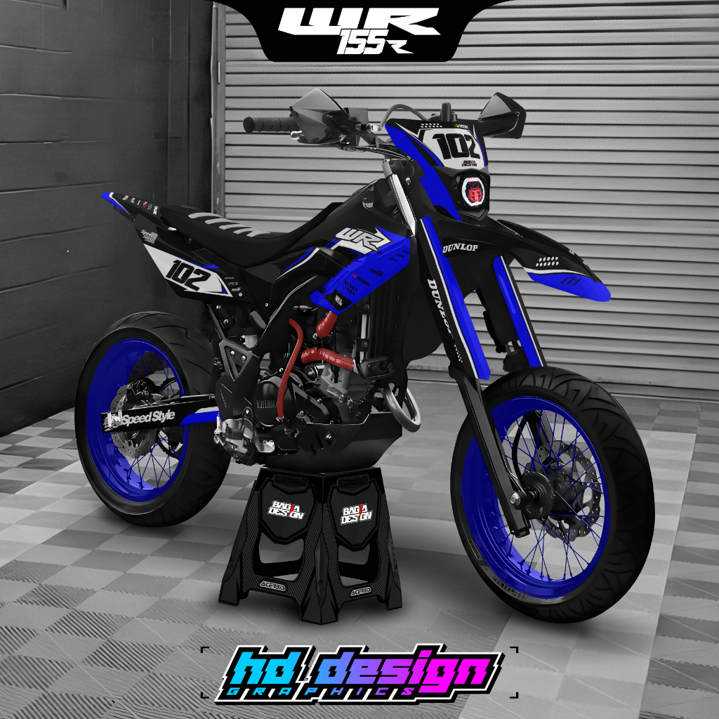 YAMAHA WR 155R PUL BODY STICKER DECAL CUSTOM DESIGN
