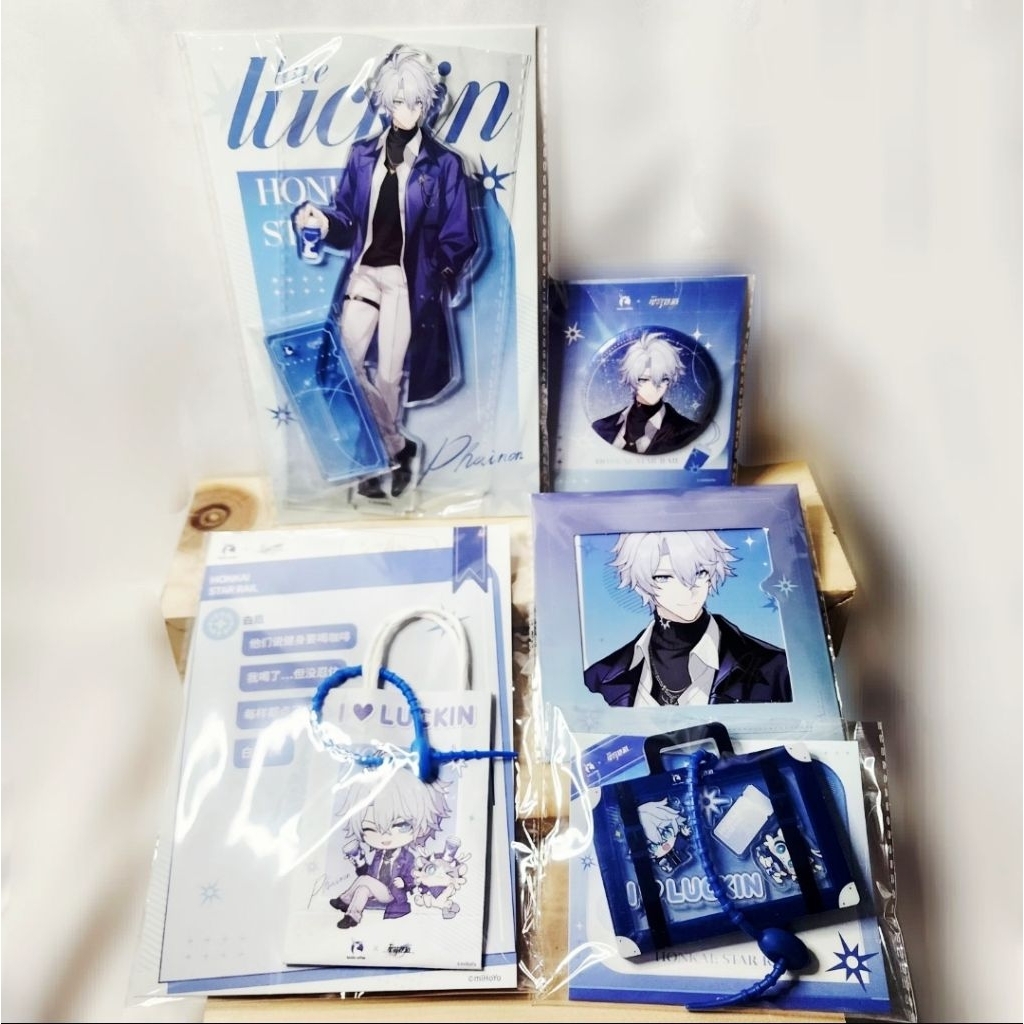 READY SET Original Merch Mihoyo Collab กิจกรรม Honkai Star Rail HSR X Luckin Coffee Painon Stande อะ