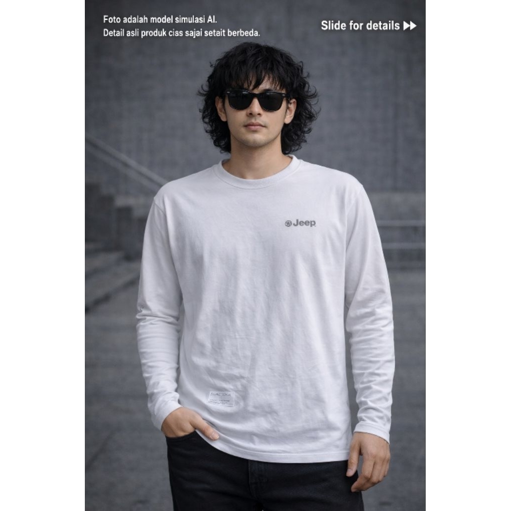 J*ep 0R1 เสื้อยืดแขนยาว ไซส์ M oversize (P62 x L55)