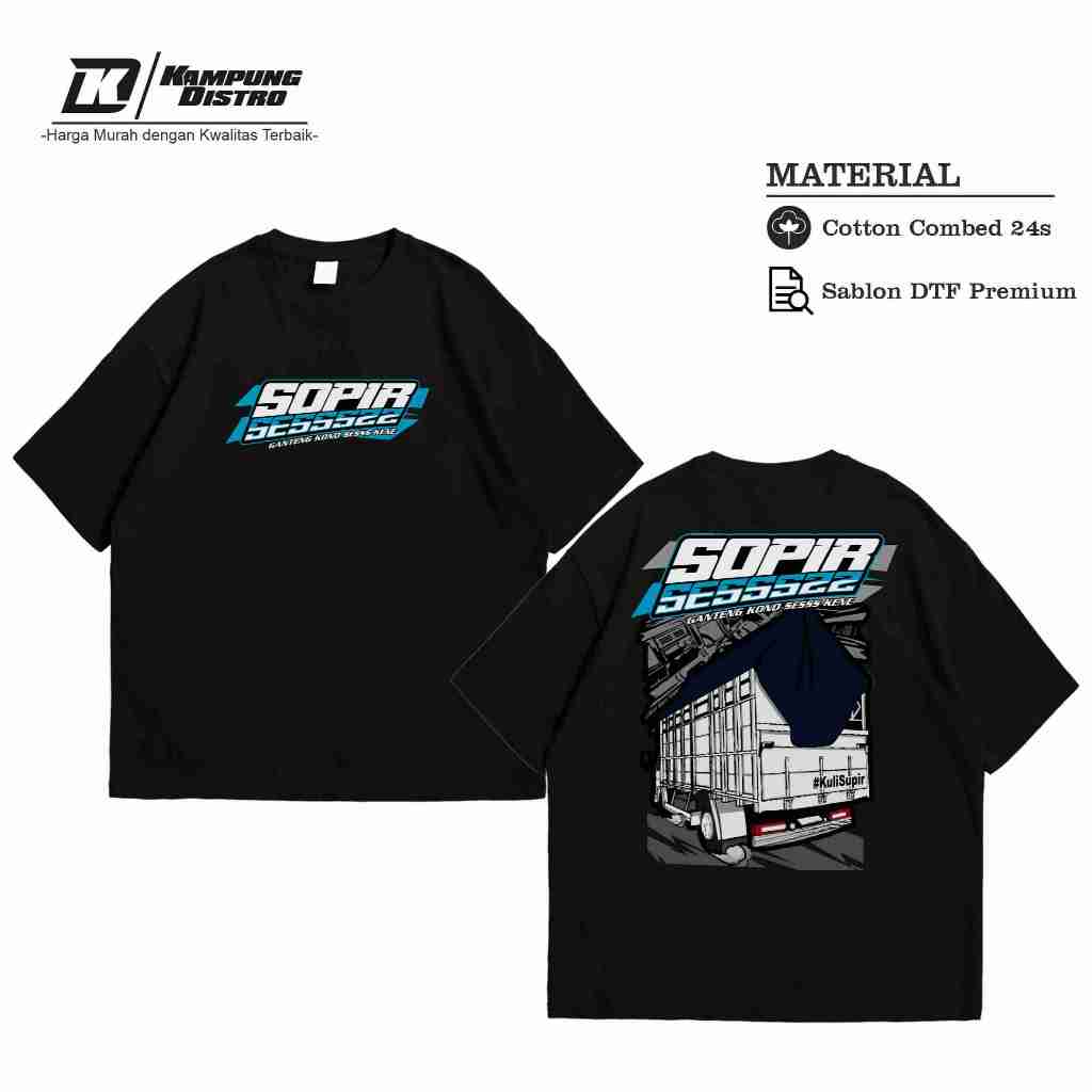 Sesszz Driver เสื้อยืด / Sesszz Driver Distro เสื้อผู้ชายและผู้หญิงเสื้อแข่ง 24s เสื้อยืดผ้าฝ้ายหวี