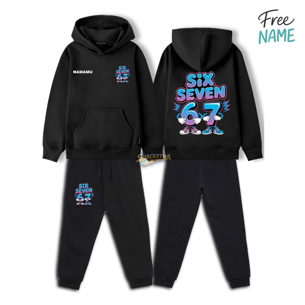 SIJACKETMU - ชุดสเวตเตอร์มีฮู้ด SIX SEVEN | Kids (ชุดเสื้อฮู้ด - SIX SEVEN)