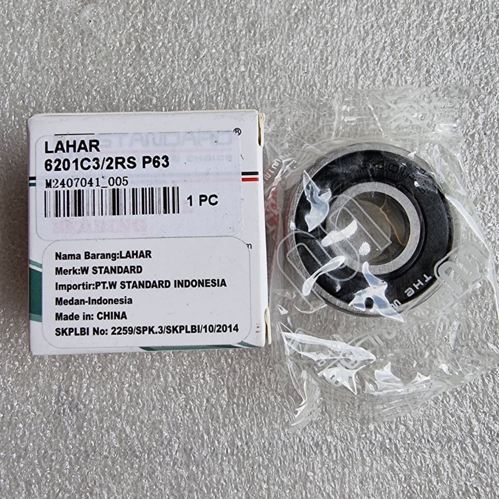 LAR BEARING 6201 C3/2RS ORIGINAL W STANDARD