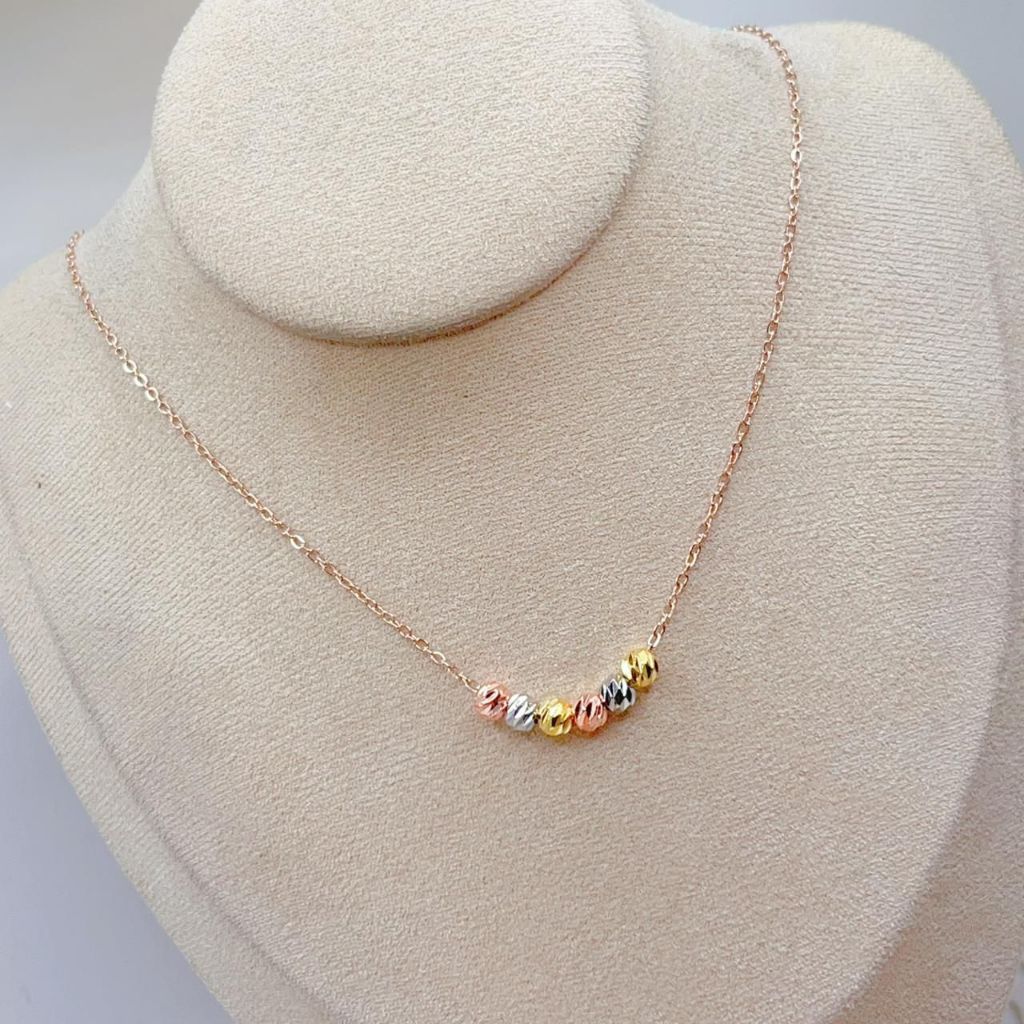 Miiora - สร้อยคอกุ้งก้ามกราม Boba Mix สําหรับผู้หญิง 750