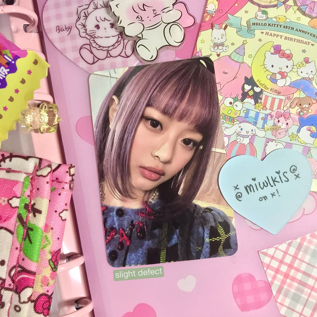 UNGU (20k-30k an) photocard nanni newjeans official: kuromi wv | Pc newjeans njz njomg weverse ver ผ