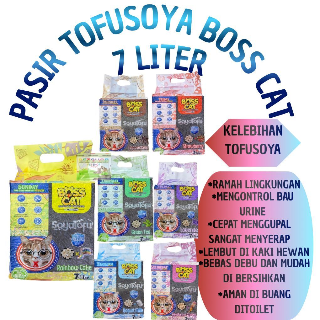 BOSS CAT TOFU SAND 7 LITTER / BOSS CAT TOFU SAND