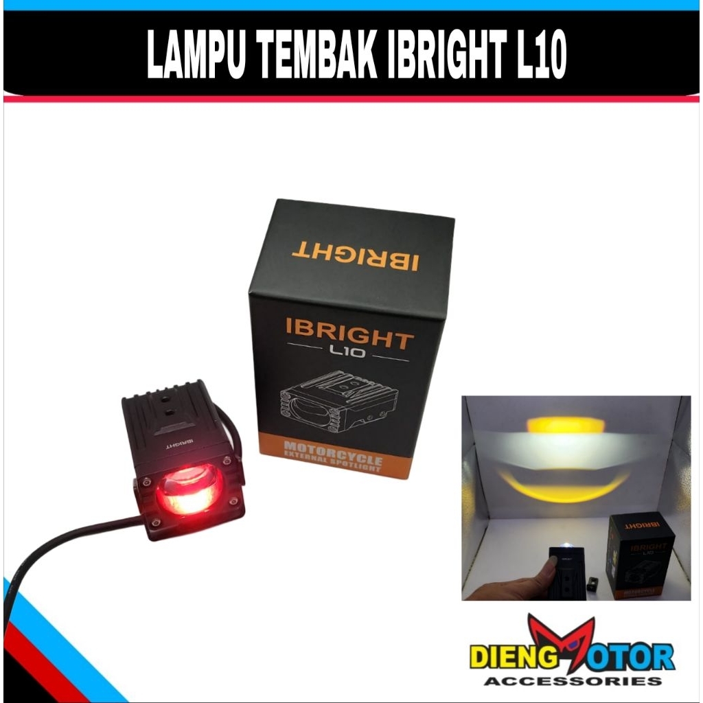 CAHAYA IBRIGHT L10 SUPER BRIGHT MINI LASER BILED LIGHT