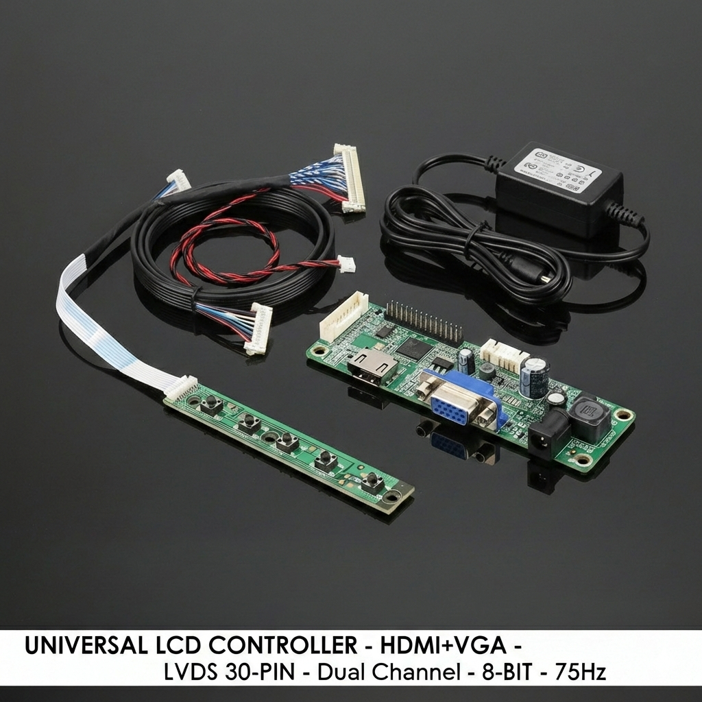 Universal Monitor เมนบอร์ด SPC LG Dell Viewsonic Samsung Xiaomi HDMI VGA อินเวอร์เตอร์ในตัว 75Hz