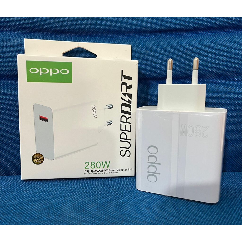 เครื่องชาร์จ Batok Opoo 280W Turbo Fast Charging Super Vooc Adaptor Android White