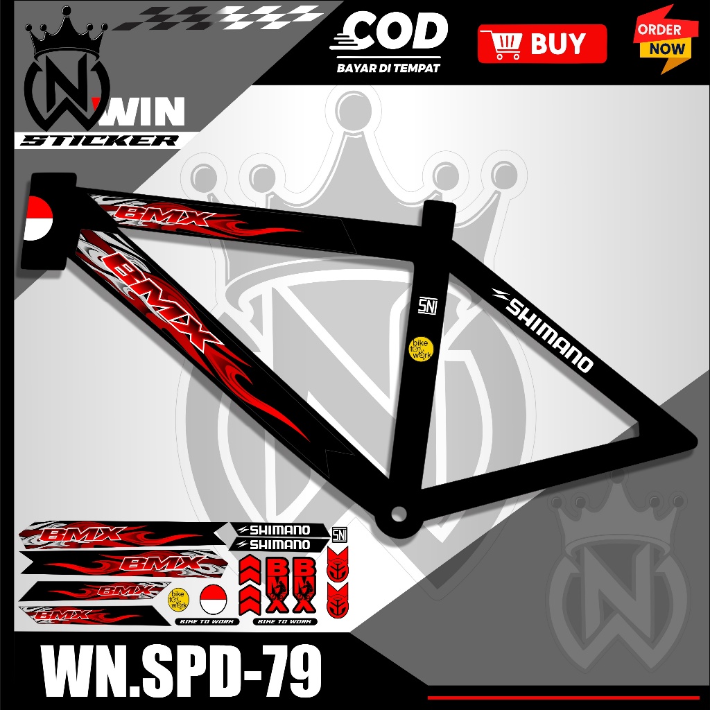 BMX FIRE BIKE STRIPING / BMX FIRE STRIPING VARIATIONS WN.SPD-79