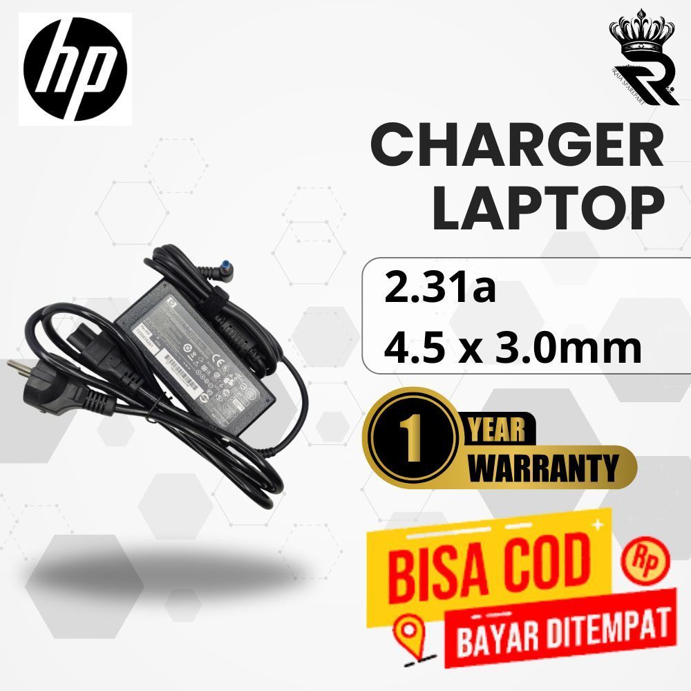 อะแดปเตอร์ชาร์จสําหรับ HP 14-b009AU 14-b146TU 14-b039TU 14-b059TU 2.31A 4.5x3.0 มม.แล็ปท็อป