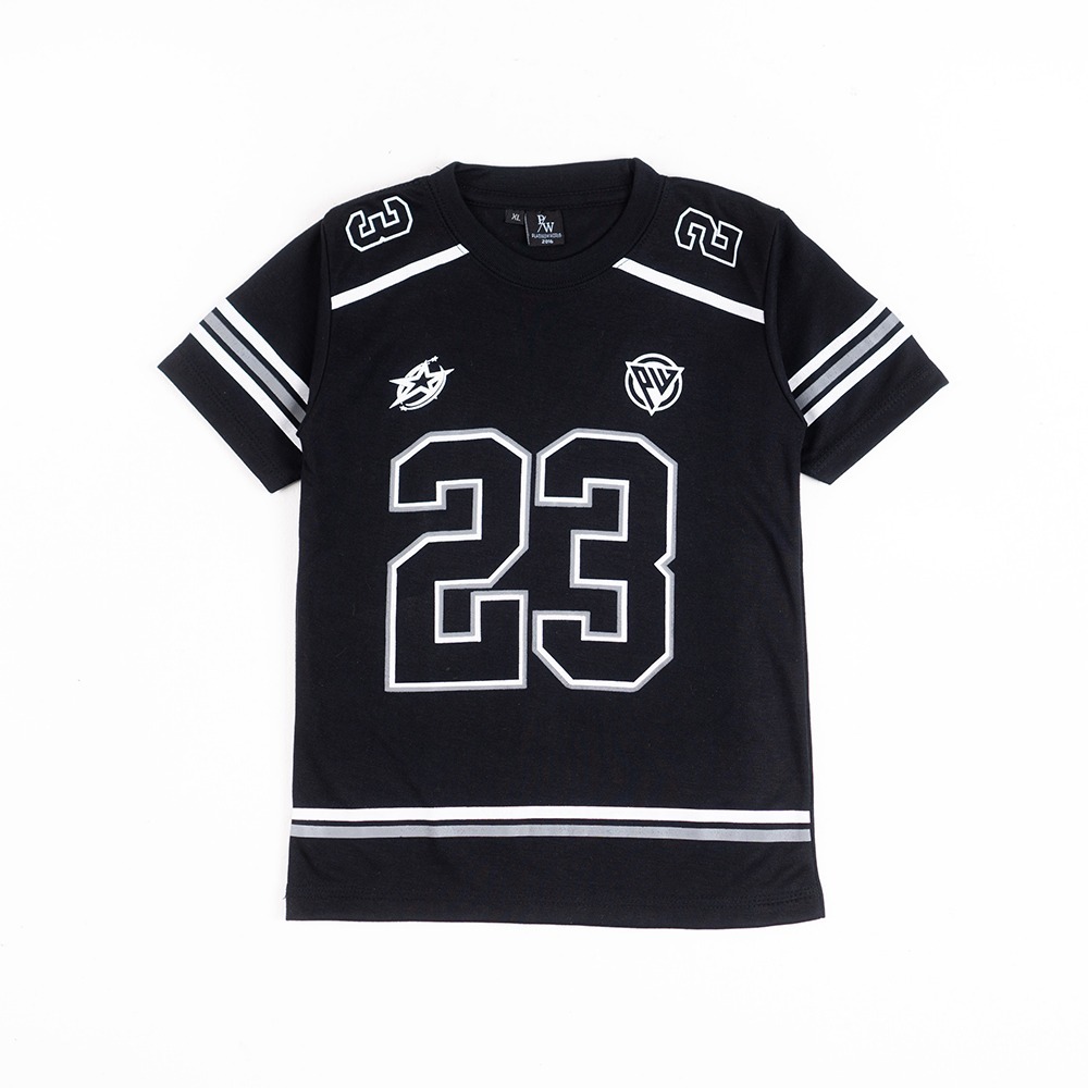 เสื้อยืดเด็ก Jersey Made of 24s Cotton - Number Motif เสื้อยืดเด็ก อายุ 1 - 11 ปี A3