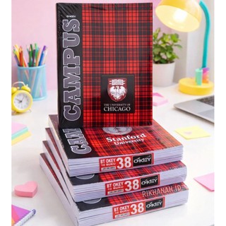 [1 PAK] Buku Tulis Campus 38 Lembar - Ukuran Kuarto (Isi 10 Buku)