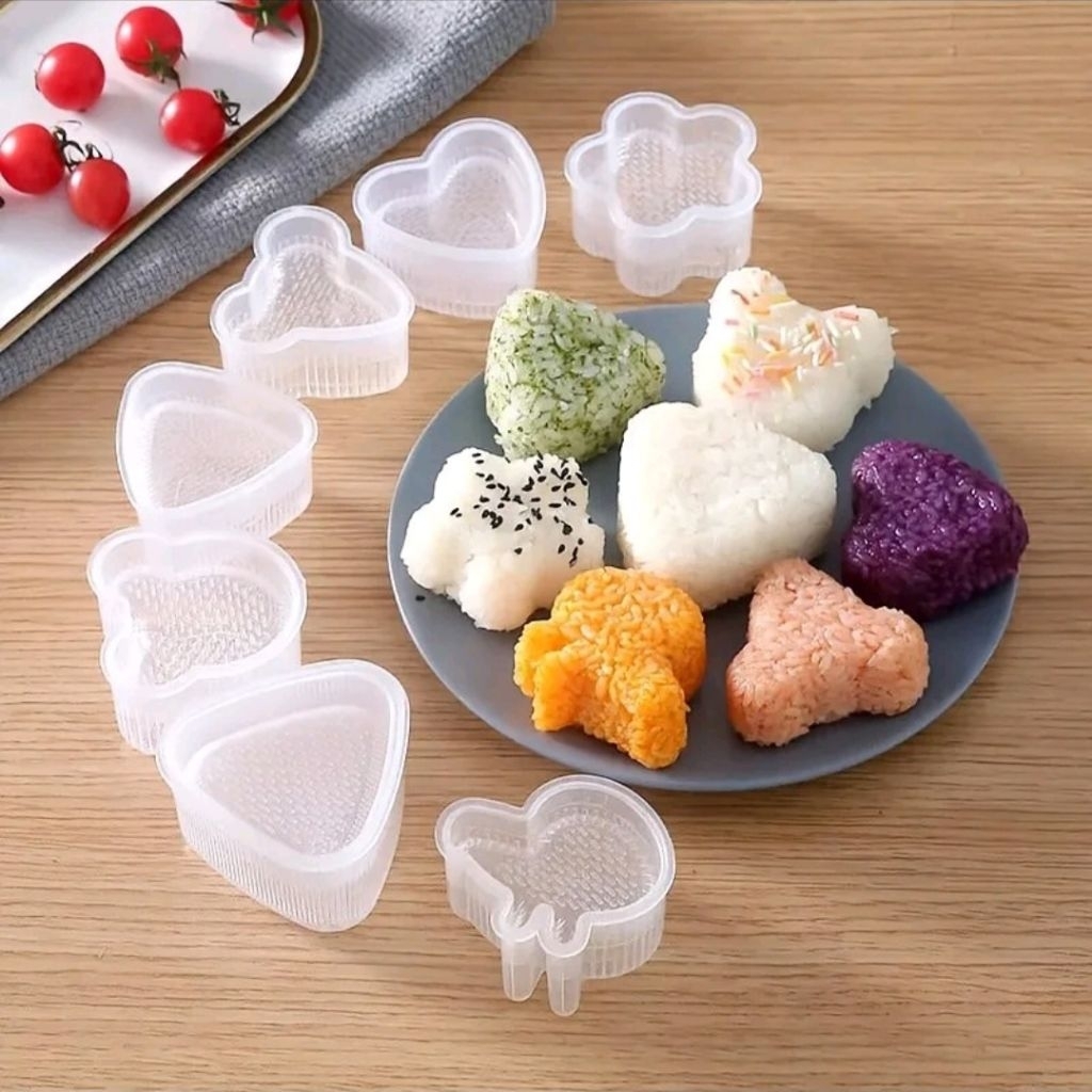 8 in 1 Onigiri Sushi Maker แม่พิมพ์ข้าว Bento Rice Mold 8 ชุด