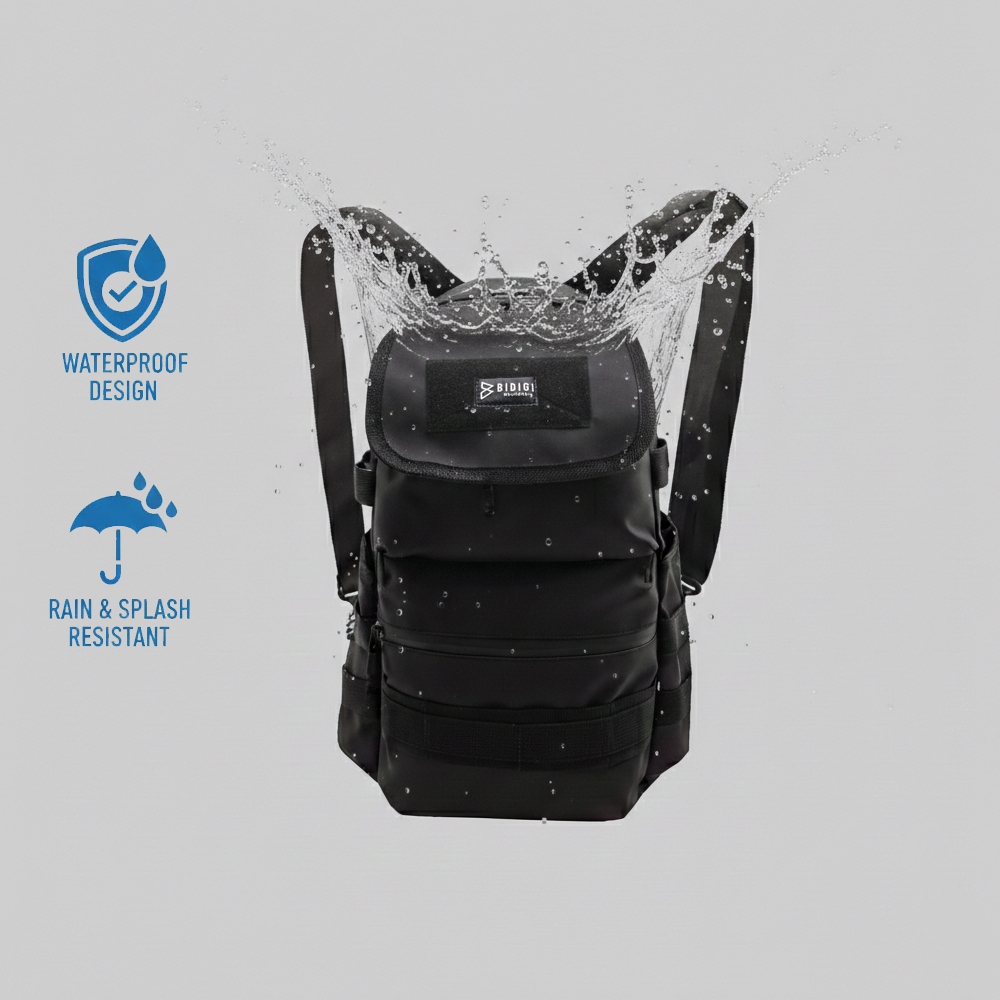 BIDIGI Rocket X Mens Tactical Waterproof 2-in-1 Sling Bag/Backpack