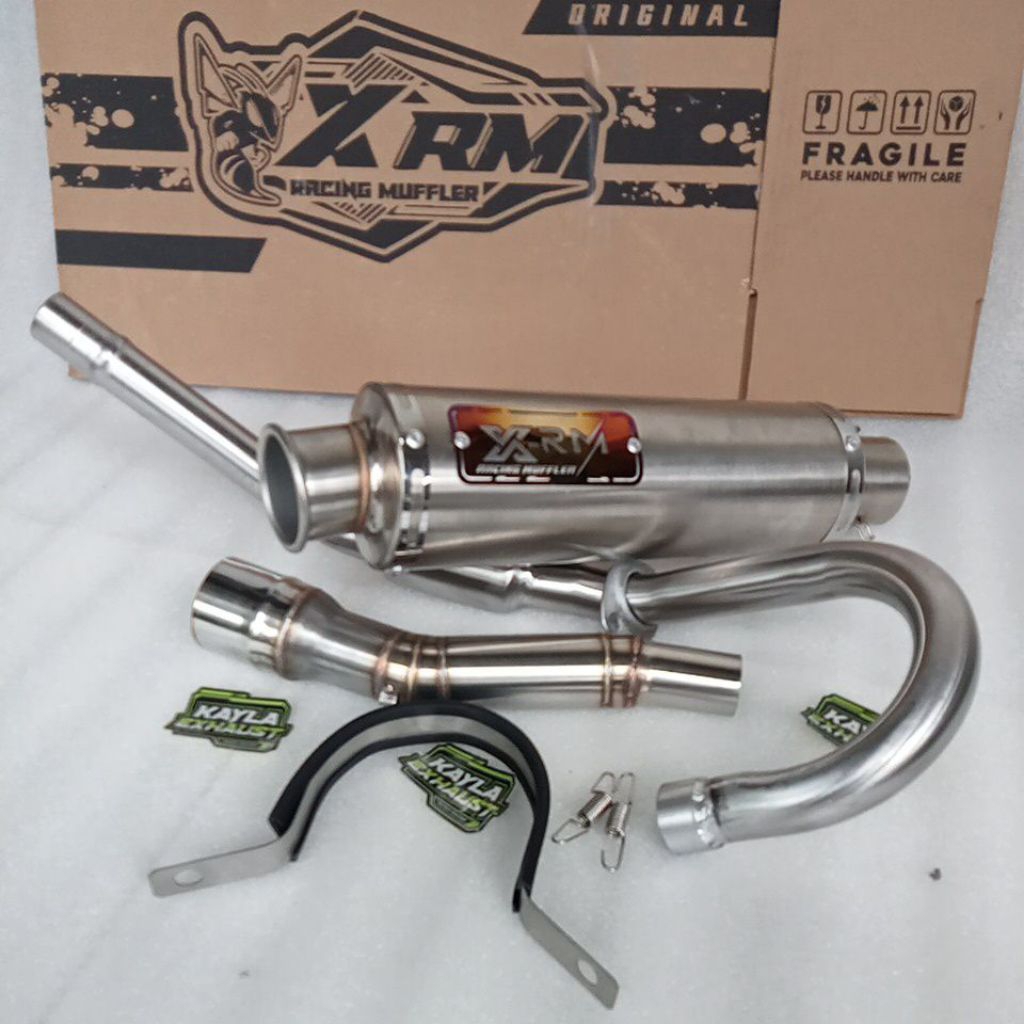 Xrm ท่อไอเสียเดิม 51 มม. สําหรับ msx 125 KLX 150 crf 150 ksr 110 dtracker xtz 125