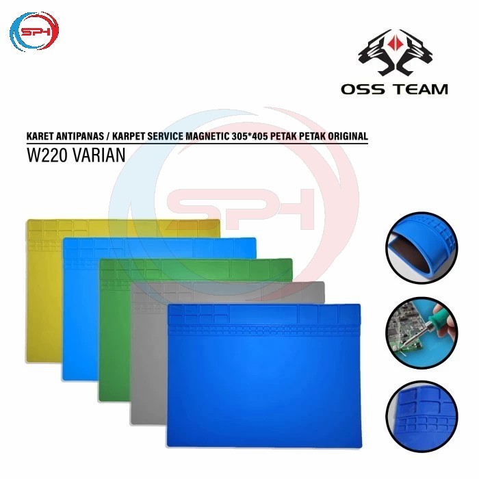 OSS-TEAM W220 เสื่อเดินทางพรมยางป้องกันความร้อน BGA Original