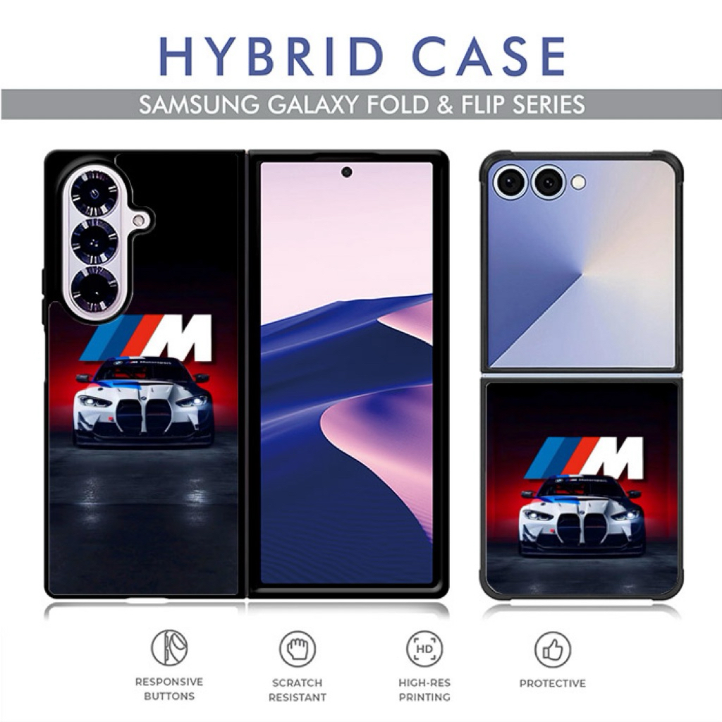 เคสไฮบริดปลอก Samsung Galaxy Z FOLD 7 6 5 4 3 Z FLIP 7 6 5 4 3 - รถ bmw