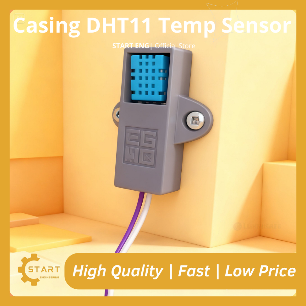 DHT11 3D Print Sensor Casing – DHT11 Temperature & Moisture Sensor Protective Housing
