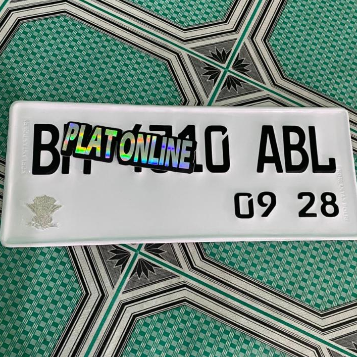 STANDARD SAMSAT MOTORCYCLE PLATE STANDARD FONT & NEW ORIGINAL FONT