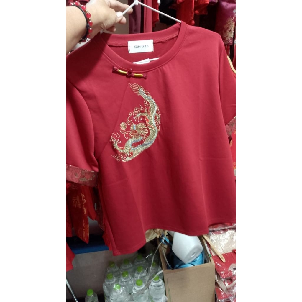 MERAH Gao-Gao / Umt Bangkok Cheongsam สีแดง
