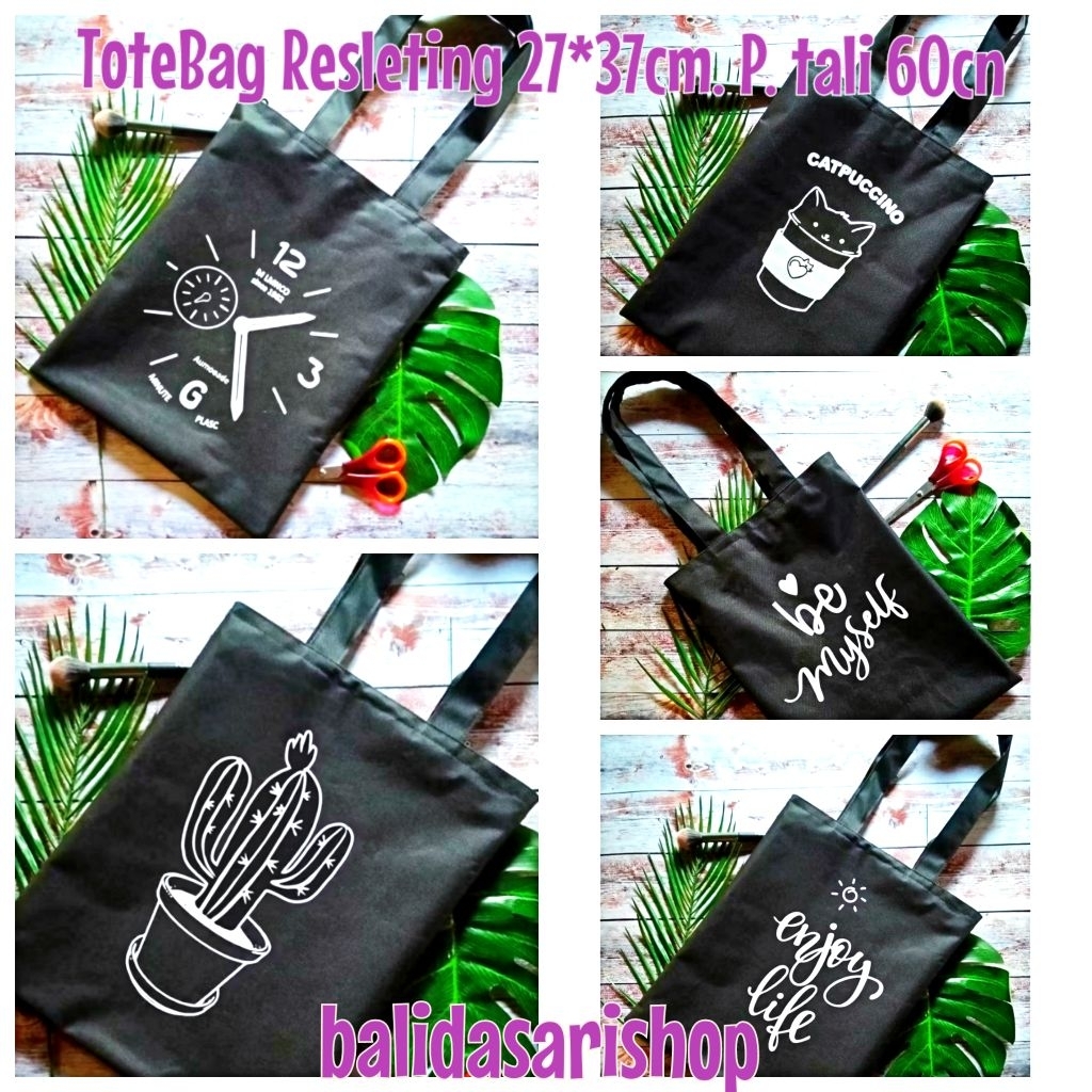 BLACK ZIPPER TOTE BAG / KOREAN WOMENS BAG