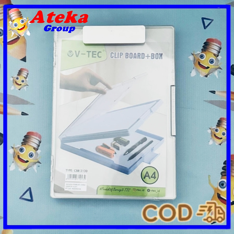 [1 ชิ้น] V-TEC CLIPBOARD+BOX CBB-2130