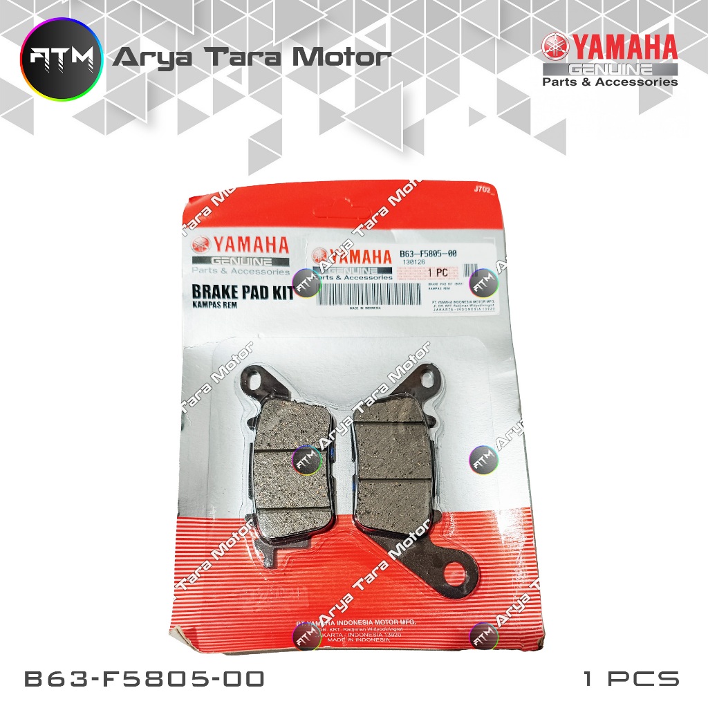 ผ้าเบรคหน้า (Cakram) / Dispad Aerox 155 Old / New 2017-2024, Aerox Alpha 2025 B63-F5805-00 YGP (Yama