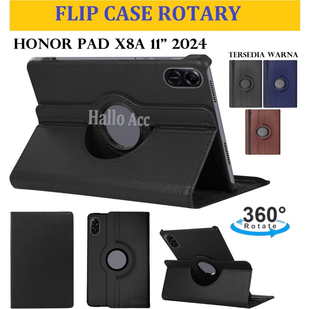 เคส Honor Pad X8A / Honor Pad X8A 11 นิ้ว 2024 ฝาพับแบบหมุน