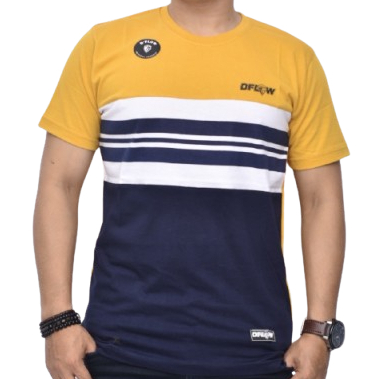 DFLOW STRIPP เสื้อยืดผ้าฝ้าย นุ่ม ผ่อนคลาย