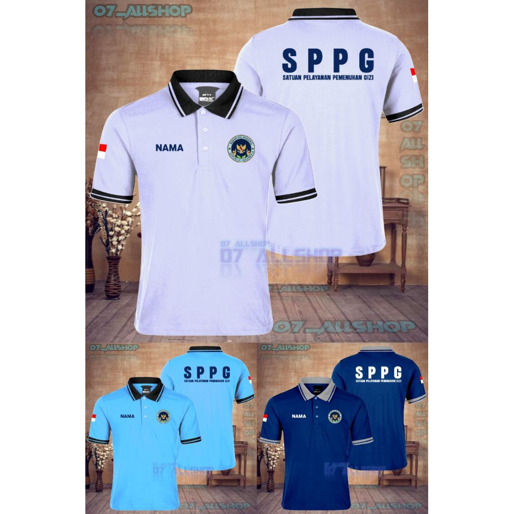 เสื้อคอปกปุ่ม รายการรวมกัน เสื้อโปโล เอสพีพีจี BGN ชื่อฟรีผู้ชายผู้หญิงที่กําหนดเอง