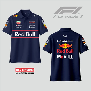 เสื้อโปโล f1 redbull Max Verstappen เสื้อโปโลสูตร 1 ผ้าฝ้ายพรีเมี่ยม kcs เครื่องแต่งกาย