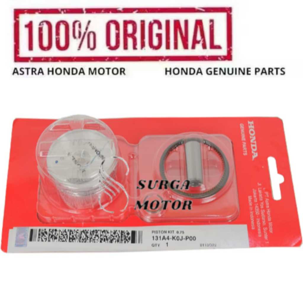 Seher ชุดลูกสูบ 0.75 มอเตอร์ Honda Genio BeAT K1A Scoopy eSP K2F 131A4K0JP00 131A4-K0J-P00 ลูกสูบชุด